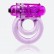 Фиолетовое двойное виброкольцо со стимулятором клитора Doubleo 6 от Screaming O