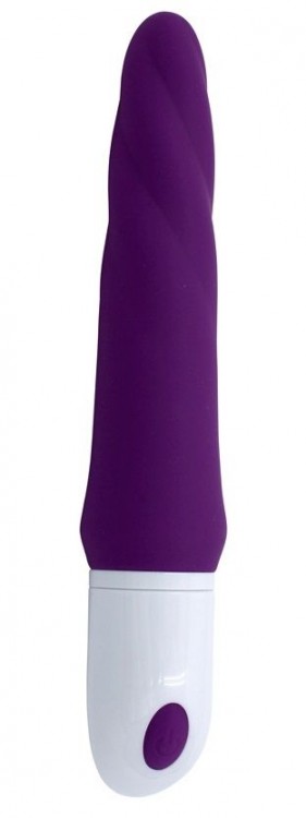 Фиолетовый гибкий рельефный вибратор Sparta - 23 см. от RestArt