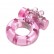 Розовое эрекционное кольцо с вибрацией Ring от Baile