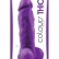 Фиолетовый фаллоимитатор Pleasures Thick 5 Dildo - 18,3 см. от NS Novelties