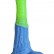 Зелёно-голубой фаллоимитатор  Пегас Medium  - 24 см. от Erasexa