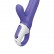 Фиолетовый вибратор Magic Bunny с клиторальным отростком - 17,6 см. от Satisfyer