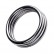 Металлическое эрекционное кольцо с рёбрышками размера L от ToyFa