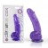 Фиолетовый фаллоимитатор на присоске из гелевого материала - 22,8 см. от Topco Sales