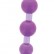 Фиолетовая анальная цепочка JUMBO JELLY THAI BEADS CARDED LAVENDER - 31,8 см. от NMC