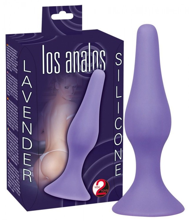 Фиолетовая анальная пробка Los Analos Lila Analplug - 13 см. от Orion