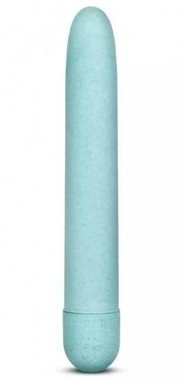 Голубой биоразлагаемый вибратор Eco - 17,8 см. от Blush Novelties