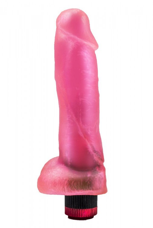 Розовый гелевый вибромассажёр  Конг  - 20,5 см. от LOVETOY (А-Полимер)