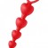 Красные анальные бусы Sweet Heart Silicone Anal Beads - 18,4 см. от XR Brands
