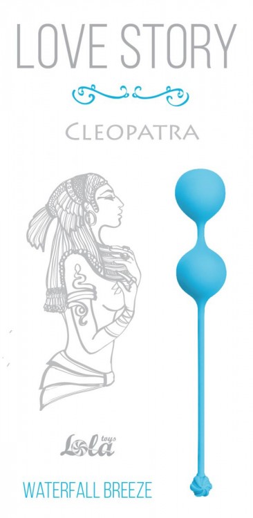 Голубые вагинальные шарики Cleopatra Waterfall Breeze от Lola toys