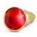 Золотистая анальная ёлочка с красным кристаллом - 14,5 см. от Shots Media BV