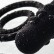 Чёрное эрекционное кольцо с вибростимулятором и анальным хвостом от Erotist