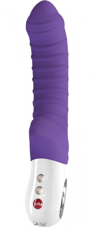 Фиолетовый перезаряжаемый вибратор Tiger G5 - 21,7 см. от Fun Factory