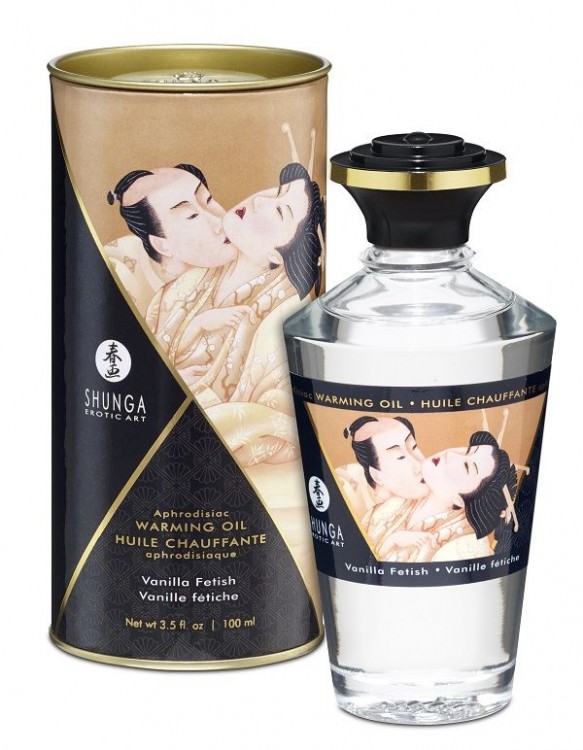 Массажное интимное масло с ароматом ванили - 100 мл. от Shunga
