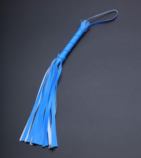 Голубая мини-плеть с 20 хвостами - 40 см. от Sitabella
