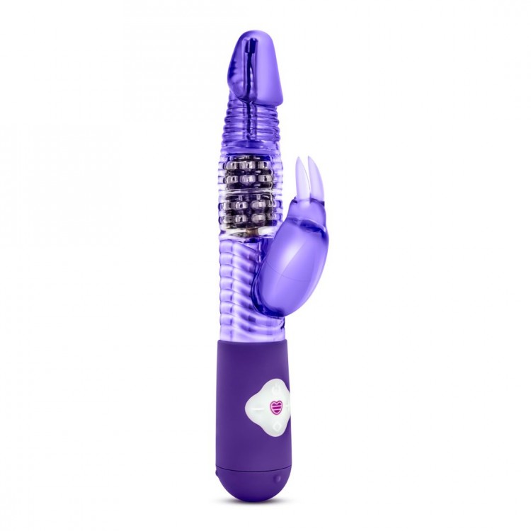 Фиолетовый вибратор с клиторальной стимуляцией Luxe Rabbit 2 - 26 см. от Blush Novelties