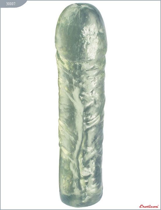 Прозрачный гелевый фаллоимитатор - 16,5 см. от Eroticon