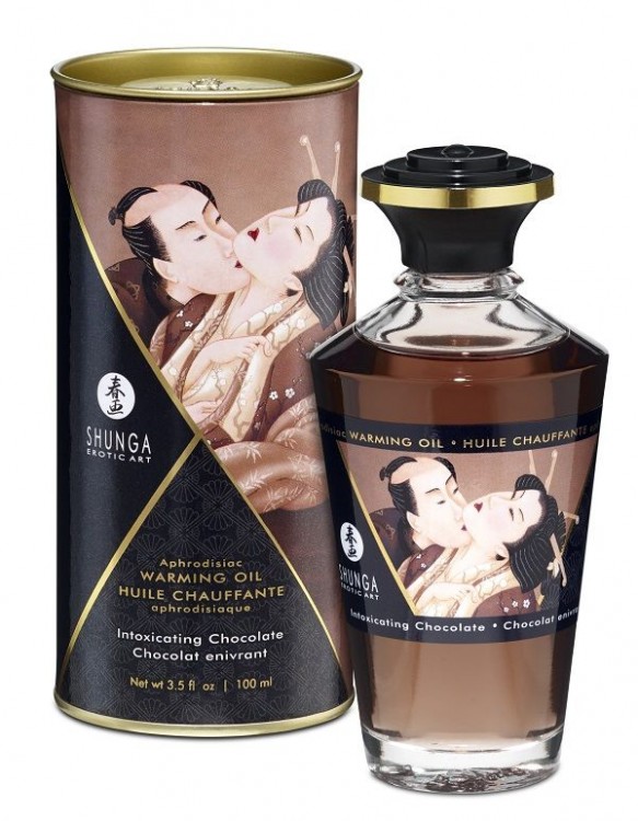 Массажное интимное масло с ароматом шоколада - 100 мл. от Shunga