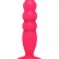 Розовый анальный стимулятор Large Bubble Plug - 14,5 см. от Lola toys