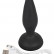Чёрная вибропробка Vibro-Butt Plug with a Suction Cup - 13,6 см. от Orion