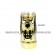 Золотистый вибратор U.S. Gold Lover с ротацией и клиторальным зайкой - 22,5 см. от Baile