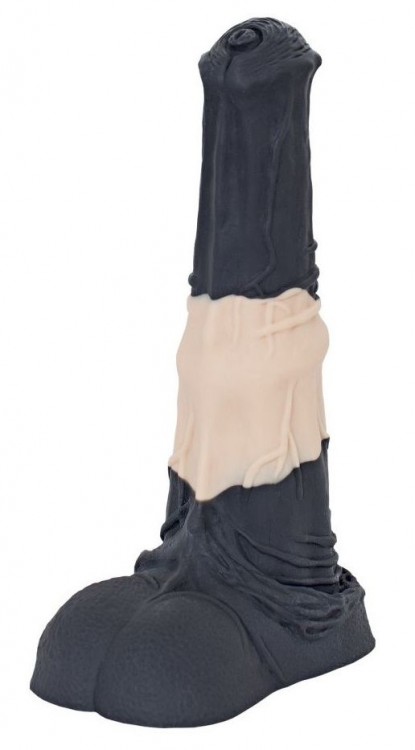 Чёрно-бежевый большой фаллос жеребца  Коди  - 25 см. от Erasexa