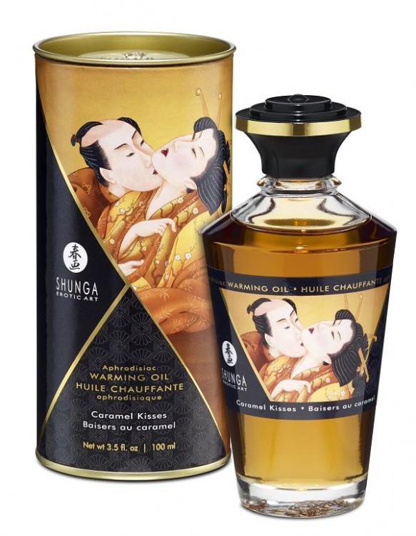 Массажное интимное масло с ароматом карамели - 100 мл. от Shunga