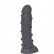 Тёмно-серый фаллоимитатор  Троллик  с крупными шишечками - 27 см. от Erasexa