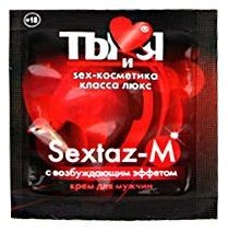 Возбуждающий крем Sextaz-M для мужчин в одноразовой упаковке - 1,5 гр. от Биоритм
