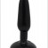 Чёрная анальная гелевая пробка - 16 см. от Eroticon