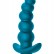 Бирюзовая анальная ёлочка с вибрацией Ecstasy - 14 см. от Lola toys