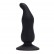 Чёрный анальный стимулятор  BOTTOM BLACK CAP SILICONE - 11 см. от Toyz4lovers