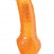 Оранжевый гелевый вибратор с широким основанием JELLY JOY 7INCH 10 RHYTHMS - 17,5 см. от Dream Toys