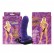 Фиолетовый женский страпон на эластичных ремешках - 16 см. от Seven Creations