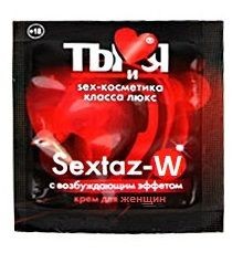 Возбуждающий крем для женщин Sextaz-W в одноразовой упаковке - 1,5 гр. от Биоритм