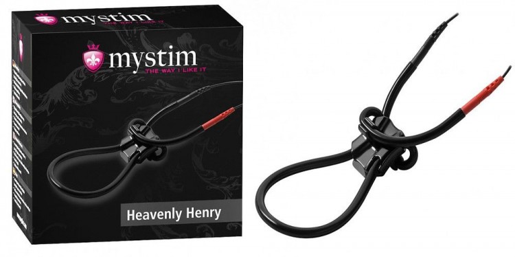 Эрекционное лассо для электростимуляции HEAVENLY HENRY от MyStim