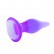 Фиолетовая анальная пробка с утонченным кончиком - 13,8 см. от Baile