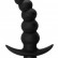 Чёрная анальная ёлочка с вибрацией Ecstasy - 14 см. от Lola toys