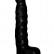 Чёрный анальный стимулятор с мошонкой - 14 см. от Сумерки богов