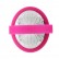 Розовая перезаряжаемая виброщёточка для клиторальной стимуляции MONA PINK от Dibe