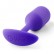 Фиолетовая пробка для ношения B-vibe Snug Plug 2 - 11,4 см. от b-Vibe