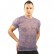 Фиолетовая облегающая футболка с рисунком-ячейками от Romeo Rossi