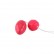 Розовые двойные анальные шарики от Baile