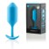 Голубая пробка для ношения B-vibe Snug Plug 3 - 12,7 см. от b-Vibe