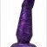 Фиолетовая нелевая изогнутая анальная пробка - 13 см. от Eroticon