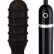 Чёрная анальная вибропробка с рёбрышками - 10 см. от Dream Toys