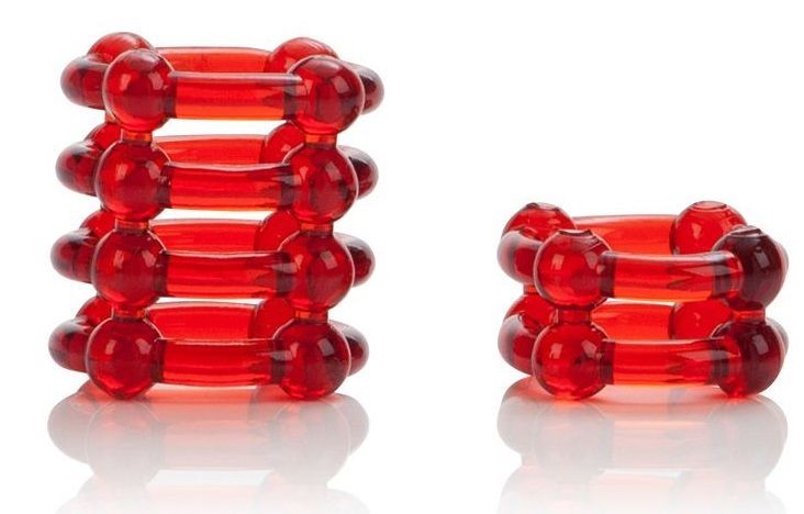 Набор из двух красных эрекционных колец COLT Enhancer Rings от California Exotic Novelties