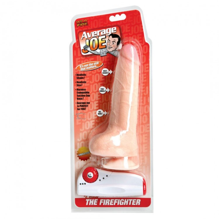 Вибратор на присоске Average Joe The Fire Fighter Kevin Vibrating - 22 см. от Topco Sales