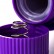 Фиолетовый вибратор с утолщением посередине и клиторальным зайчиком - 18 см. от A-toys