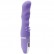 Фиолетовый вибратор PURRFECT SILICONE DELUXE VIBE с шипиками в основании - 15 см. от Dream Toys